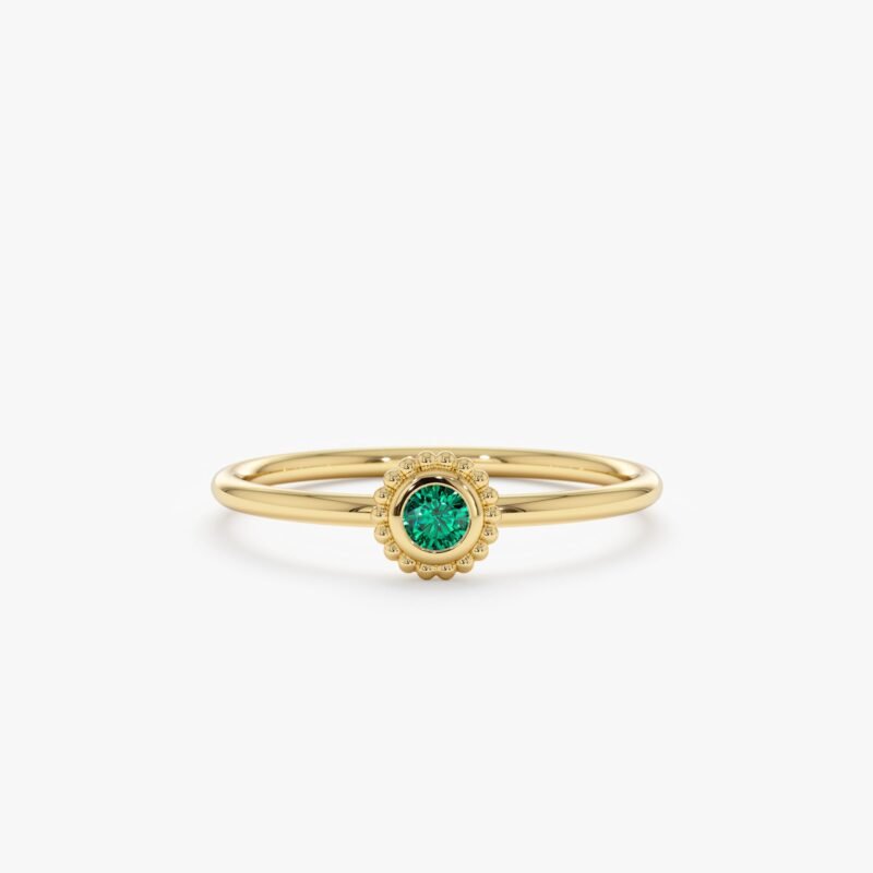 Emerald Art Deco Ring