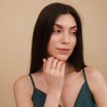 18K Solid Gold Bezel Natural Diamond Beaded Ring - Image 5