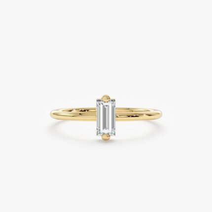 Single Baguette Diamond Ring