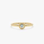 Aquamarine Art Deco Ring