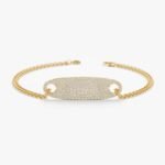 Bold Diamond ID Bracelet