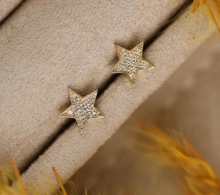 Bold Diamond Star Studs