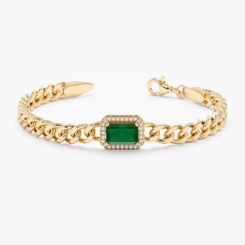 Diamond Cuban Chain Bracelet