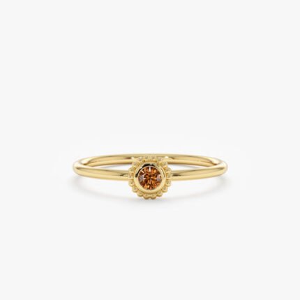 Citrine Art Deco Ring