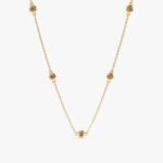 Citrine Station Necklace