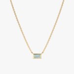 Dainty Aquamarine Necklace