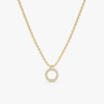Dainty Circle Of Life Diamond Necklace