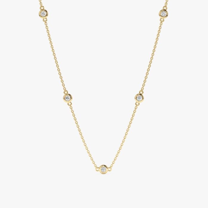 Dainty Diamond By The Yard Necklace