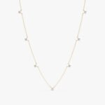 Dainty Diamond Station Necklace