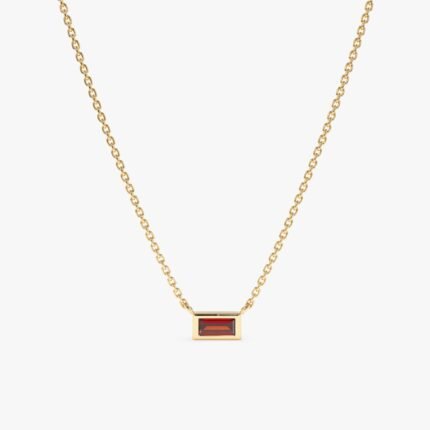 Dainty Garnet Necklace