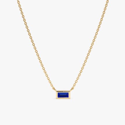 Dainty Sapphire Necklace