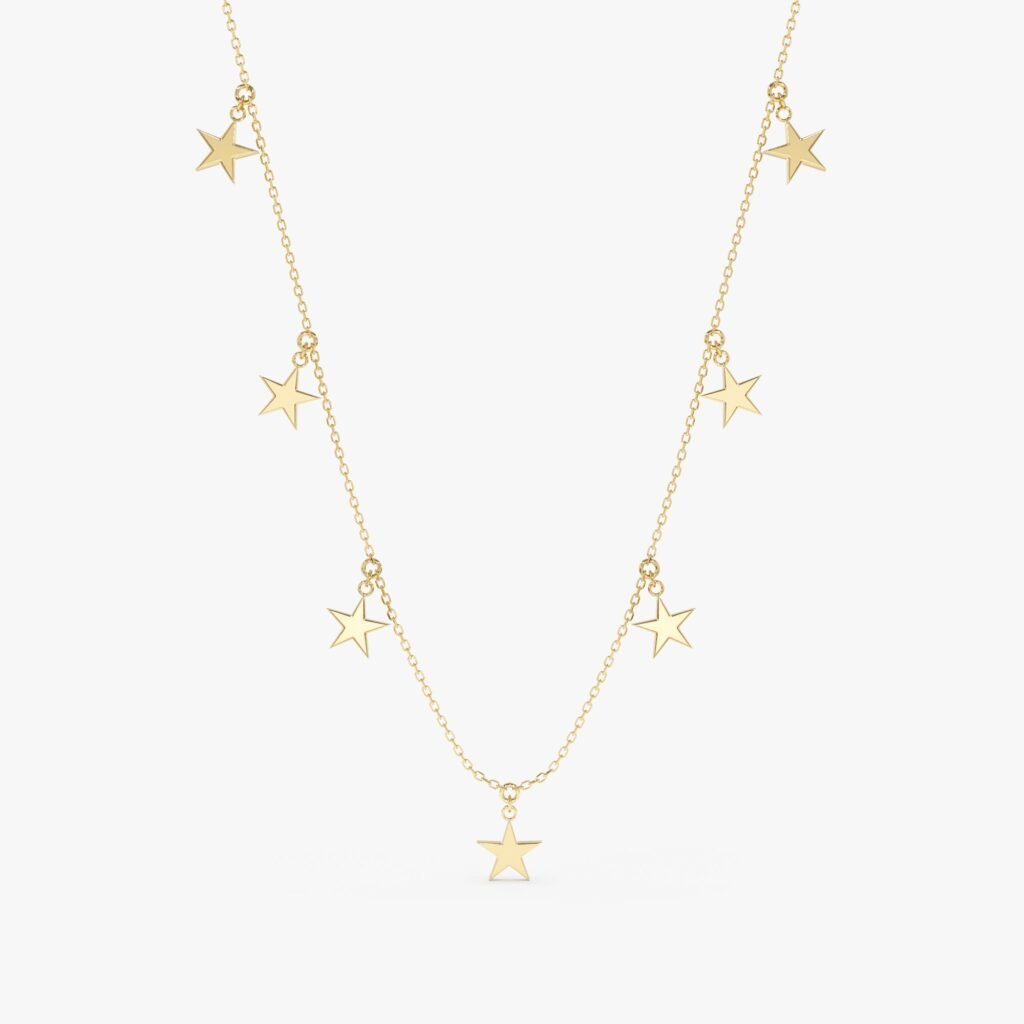 Dainty Star Drop Necklace