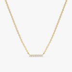 Diamond Bar Necklace