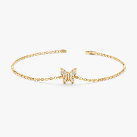 Diamond Butterfly Bracelet