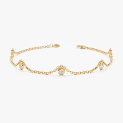 Diamond By the Yard Charm Bracelet