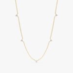 Diamond Cluster Station Necklace