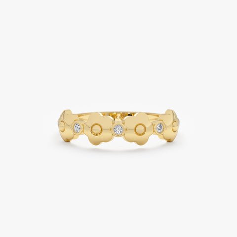 Diamond Daisy Ring