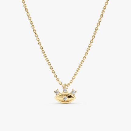 Diamond Eye Lash Necklace