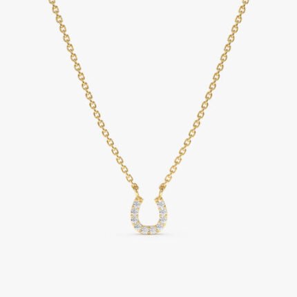 Diamond Horseshoe Necklace