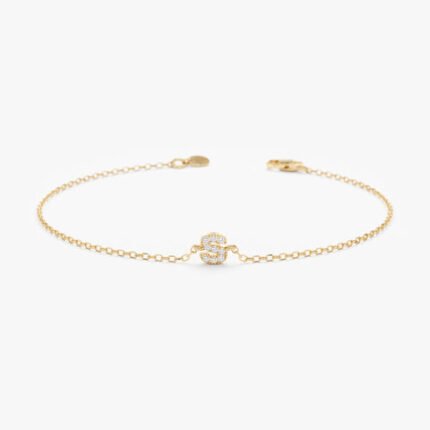 Diamond Initial Bracelet