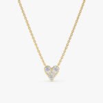 Diamond Inlay Heart Necklace