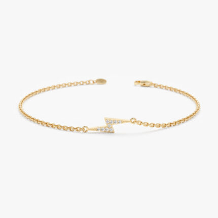 Diamond Lightning Bolt Bracelet