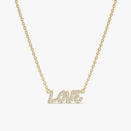 Diamond LOVE Necklace