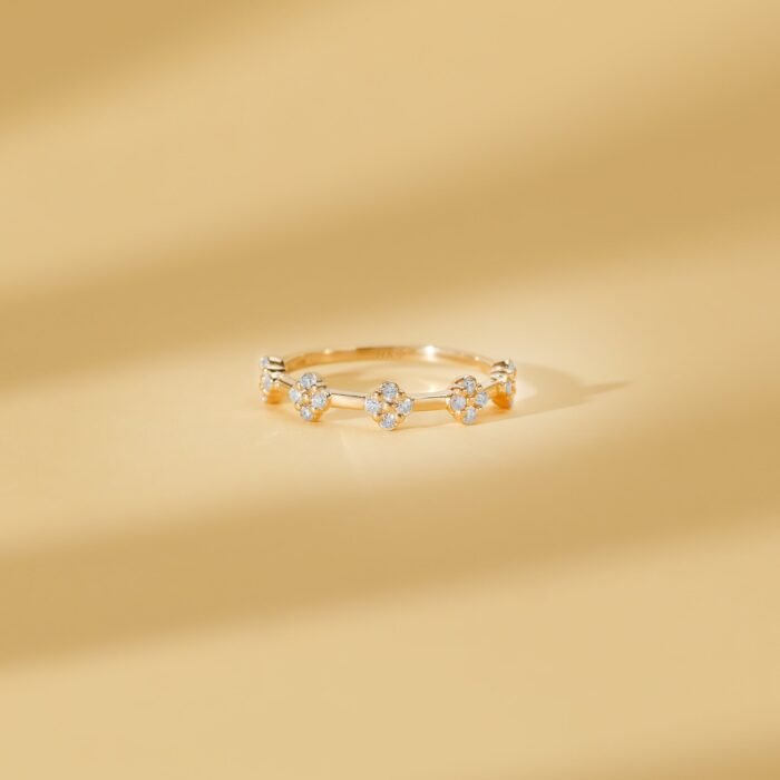 Diamond Multi Clover Ring