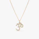 Diamond OM Mantra Necklace