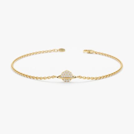 Diamond Saturn Bracelet