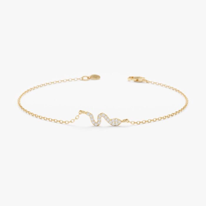 Diamond Snake Bracelet