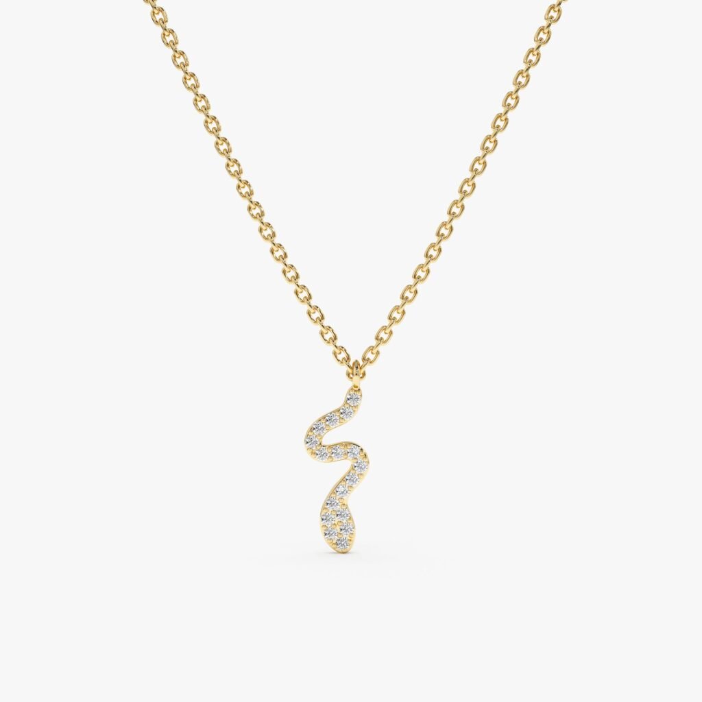 Diamond Snake Necklace