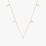 Diamond Spike Station Necklace