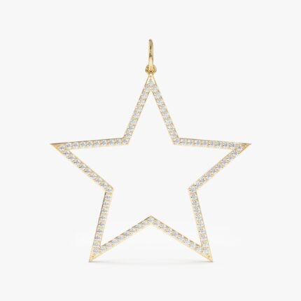 Diamond Star Cutout Charm