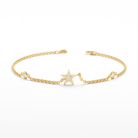Diamond Star Station Bracelet