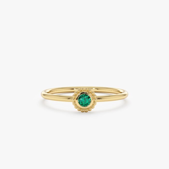 Emerald Art Deco Ring