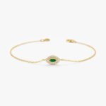 Emerald Diamond Eye Bracelet