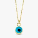 Evil Eye Glass Charm Necklace