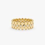 Flat Bead Diamond Eternity Ring