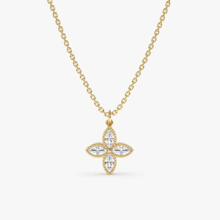 Four Leaf Clover Diamond Necklace