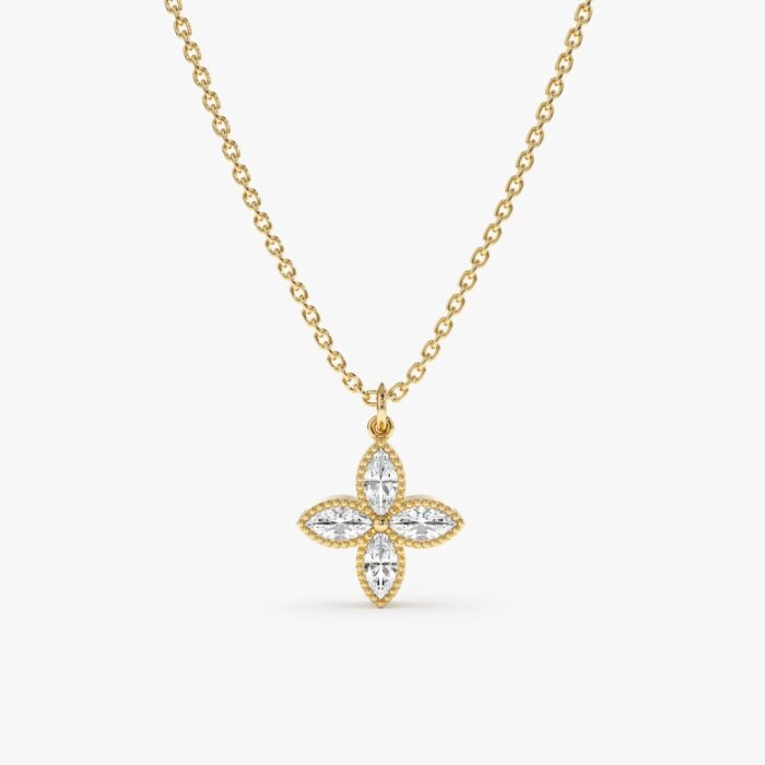 Four Leaf Clover Diamond Necklace