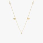 Initials & Diamonds Station Necklace