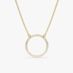 Large Circle Of Life Diamond Necklace