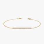 Long Diamond Bar Bracelet