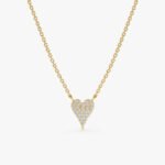 Long Diamond Heart Necklace