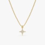 Minimalistic Style Diamond North Star Necklace