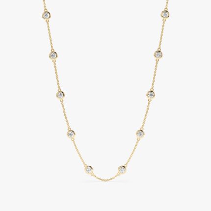 Multi Diamond By The Yard Necklace