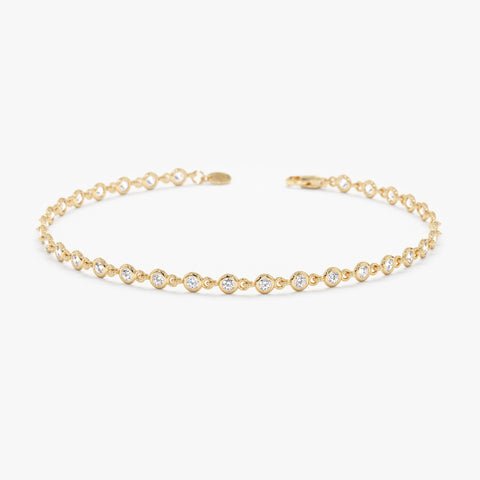 Natural Diamond Tennis Bracelet