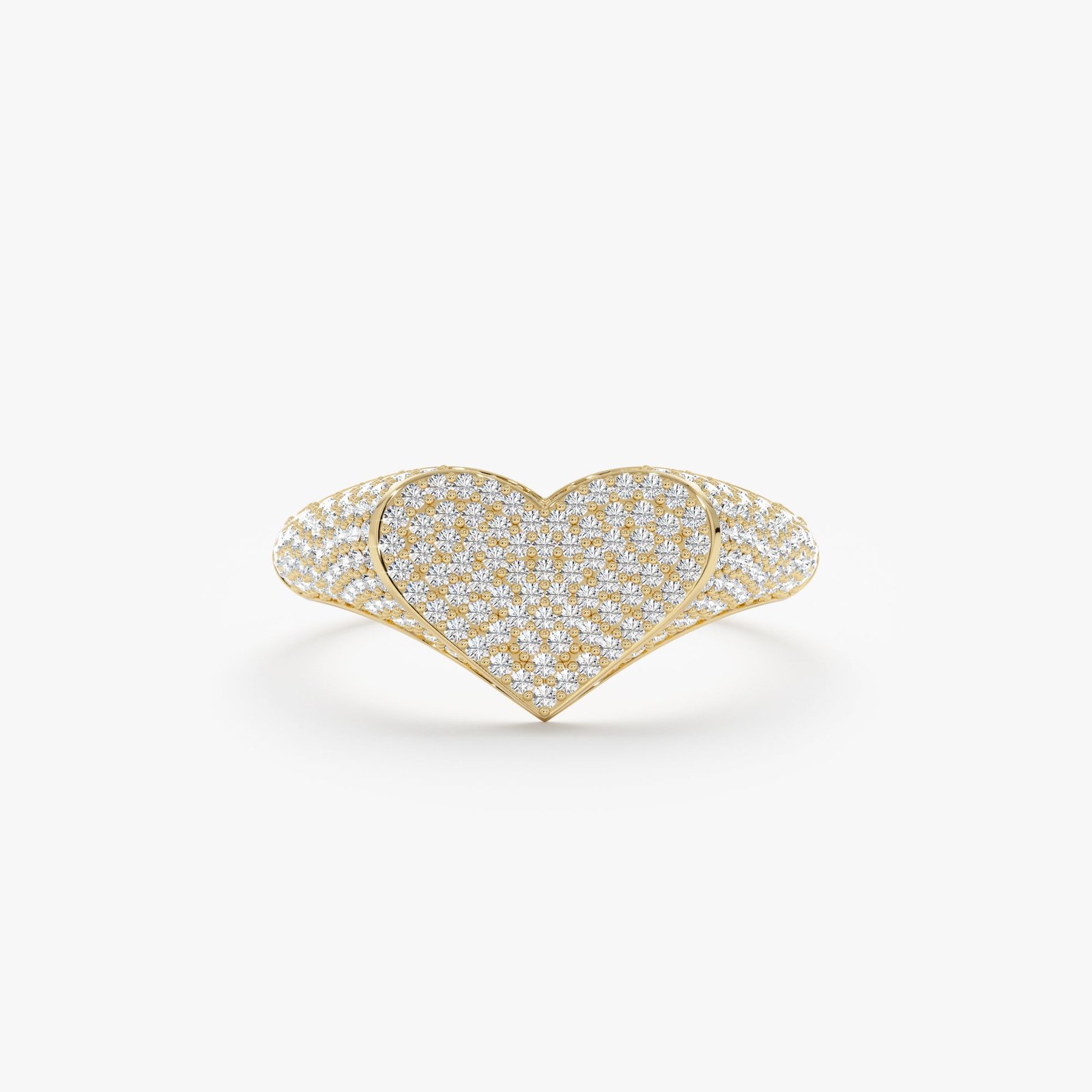 Natural Diamonds Heart Signet Ring, Sorel Natural Diamonds Heart Signet Ring