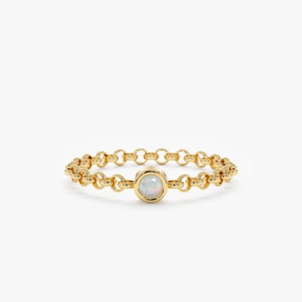 Opal Chain Ring